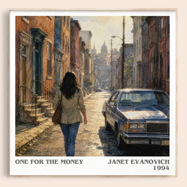 One for the Money Literary Art Print by Janet Evanovich