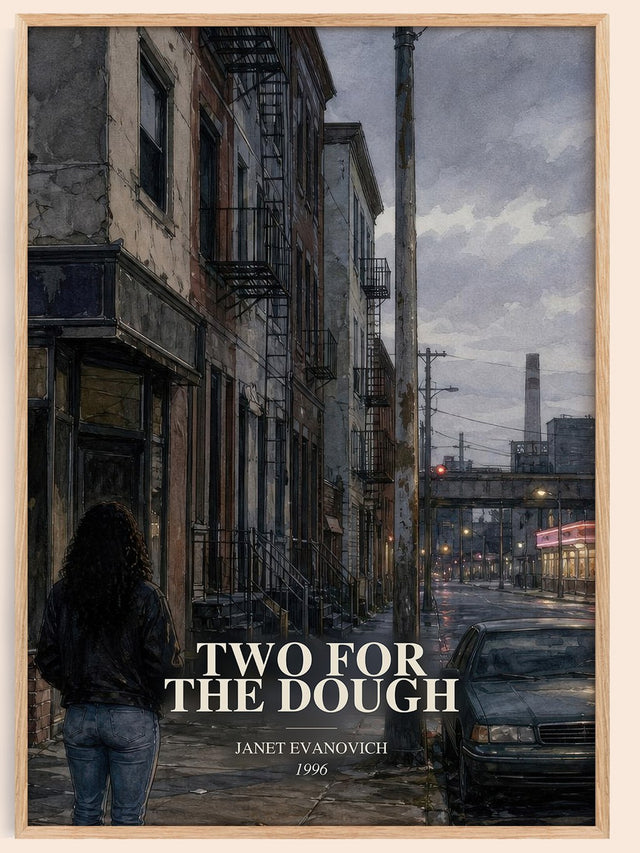 Two for the Dough Book Watercolour Illustration by Janet Evanovich