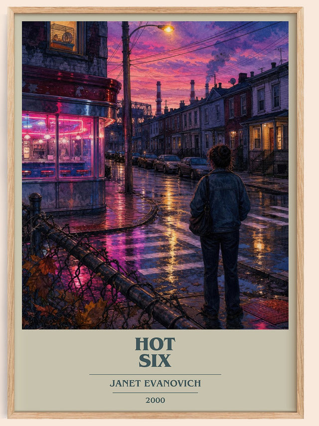Hot Six Book Cover Poster by Janet Evanovich