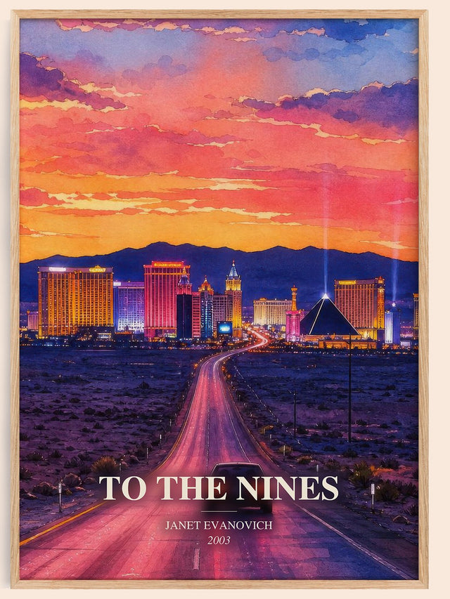To the Nines Book Watercolour Illustration by Janet Evanovich