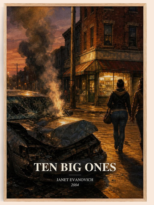 Ten Big Ones Book Watercolour Illustration by Janet Evanovich