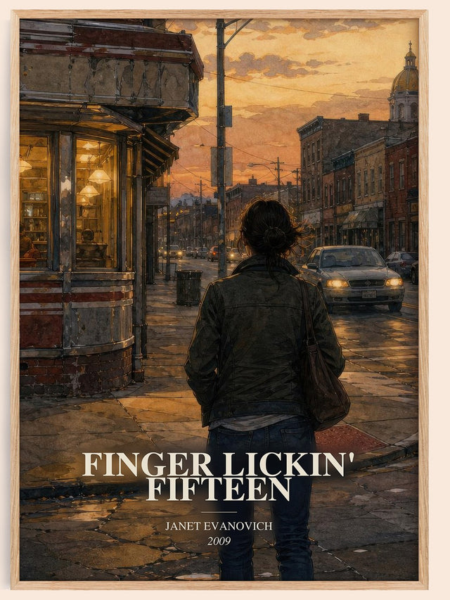 Finger Lickin' Fifteen Book Watercolour Illustration by J. Evanovich