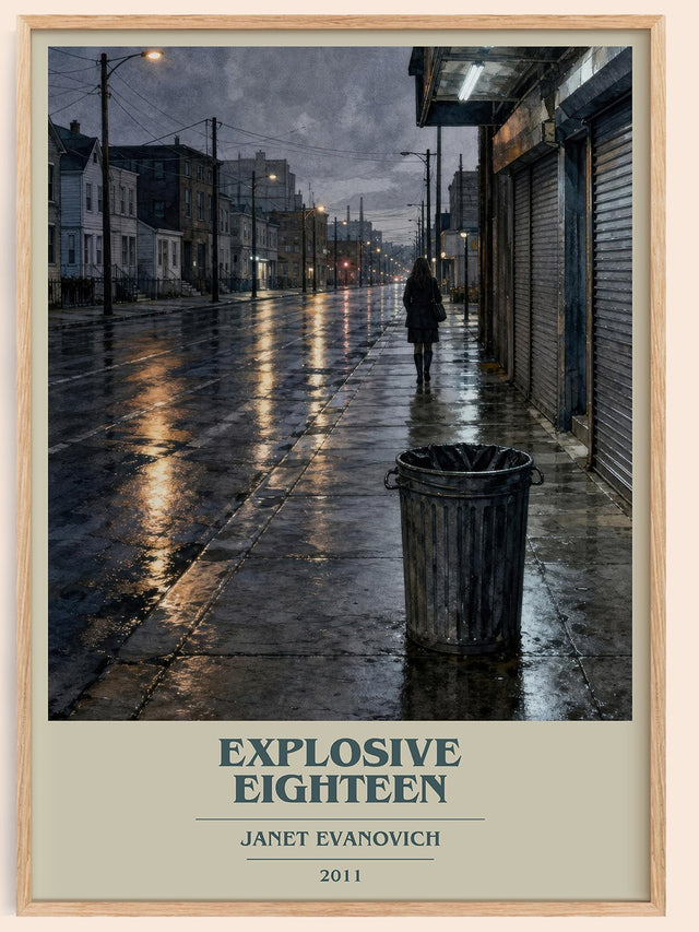 Explosive Eighteen Book Cover Poster by Janet Evanovich