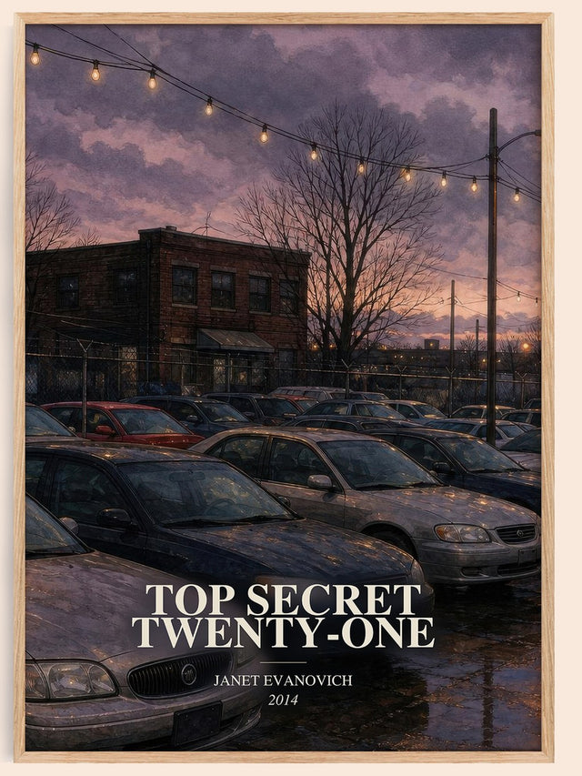Top Secret Twenty-One Book Watercolour Illustration by Janet Evanovich
