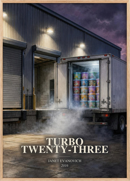 Turbo Twenty-Three Book Watercolour Illustration by Janet Evanovich