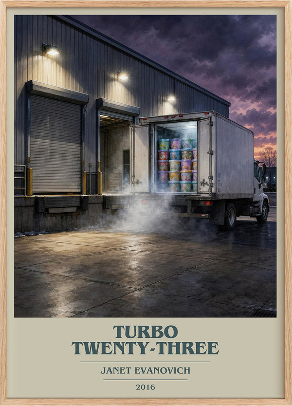 Turbo Twenty-Three Book Cover Poster by Janet Evanovich