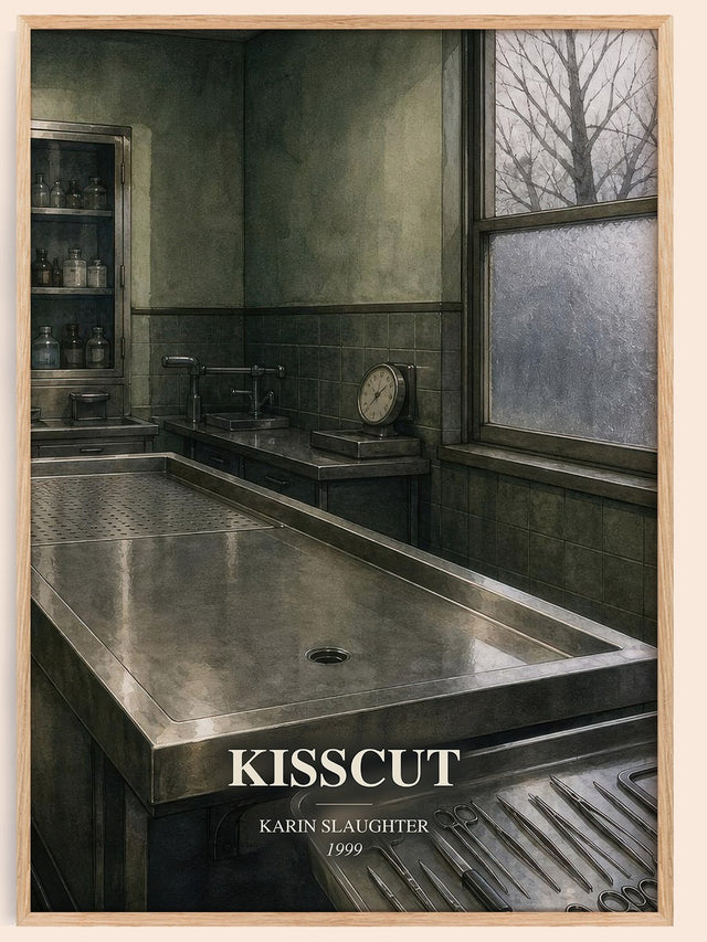 Kisscut Book Watercolour Illustration by Karin Slaughter