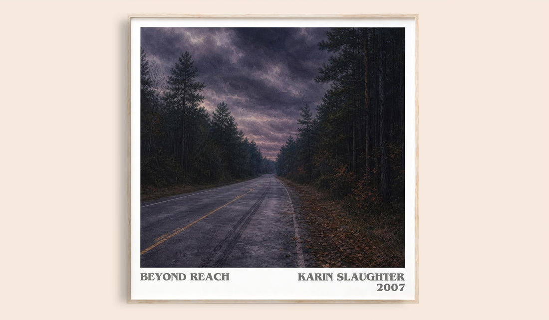 Beyond Reach literary book poster by Karin Slaughter – framed literary art print