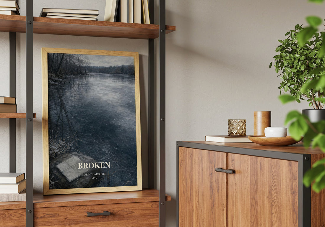 Broken book watercolour illustration paper finish options – matte satin gloss