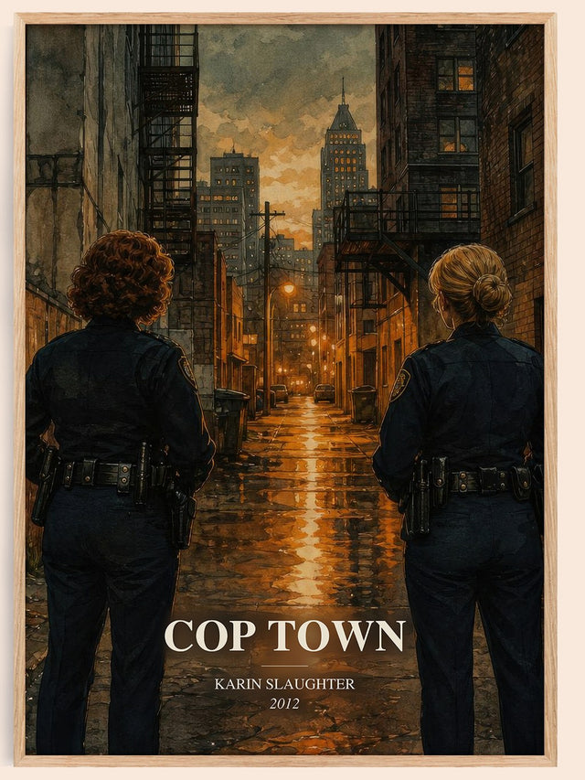 Cop Town Book Watercolour Illustration by Karin Slaughter