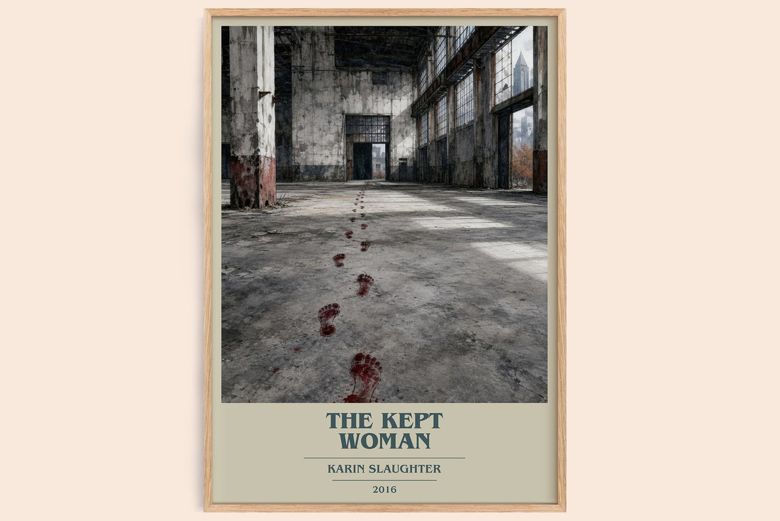 The Kept Woman book cover book poster by Karin Slaughter – framed literary art print