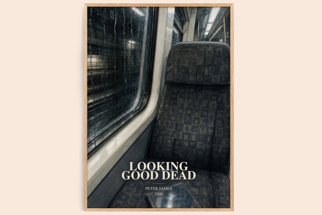 Looking Good Dead watercolour book poster by Peter James – framed literary art print