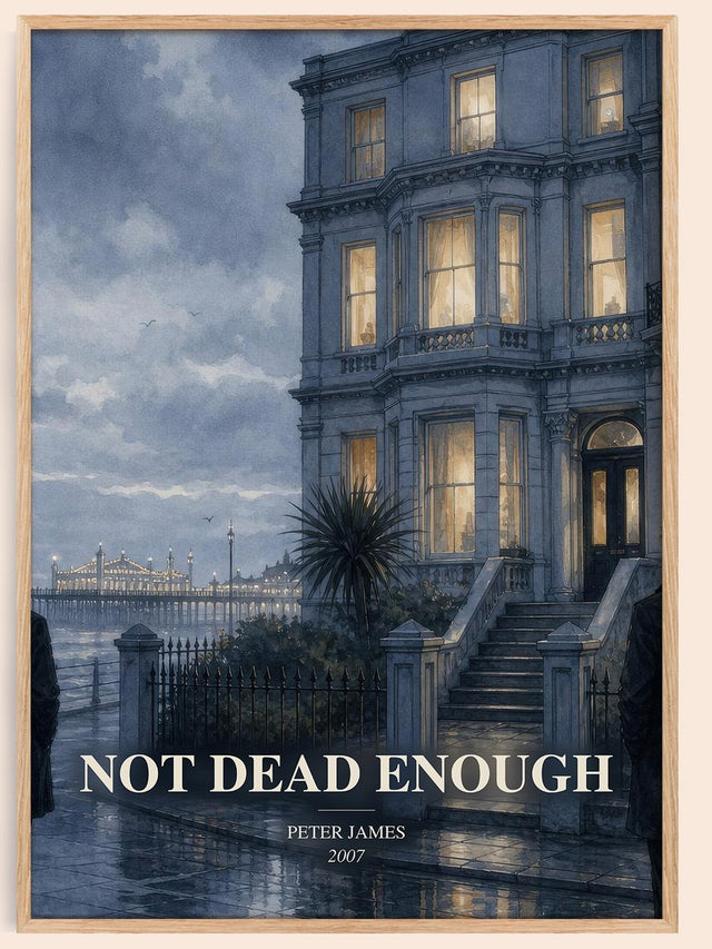 Not Dead Enough Book Watercolour Illustration by Peter James