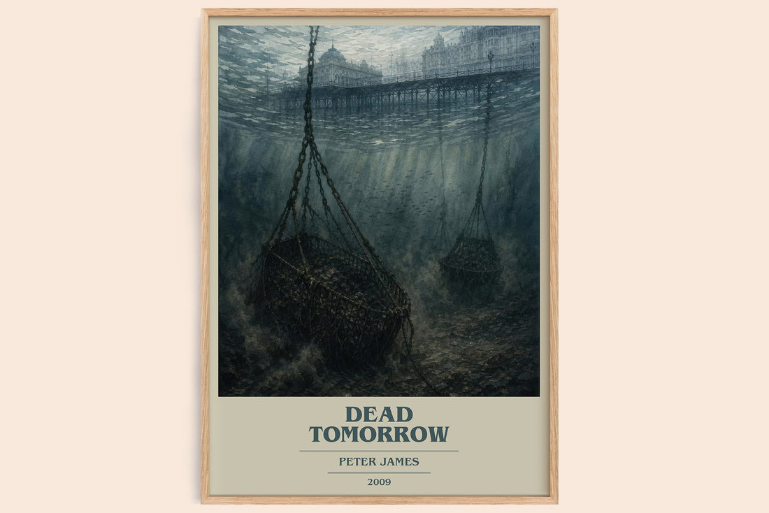 Dead Tomorrow book cover book poster by Peter James – framed literary art print