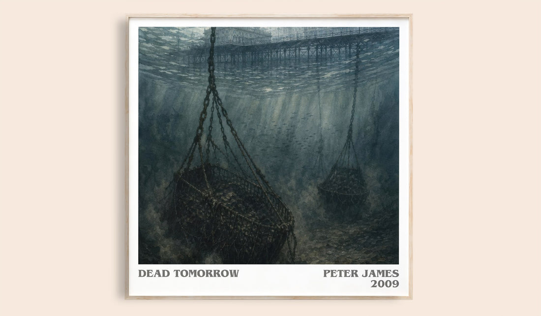 Dead Tomorrow literary book poster by Peter James – framed literary art print