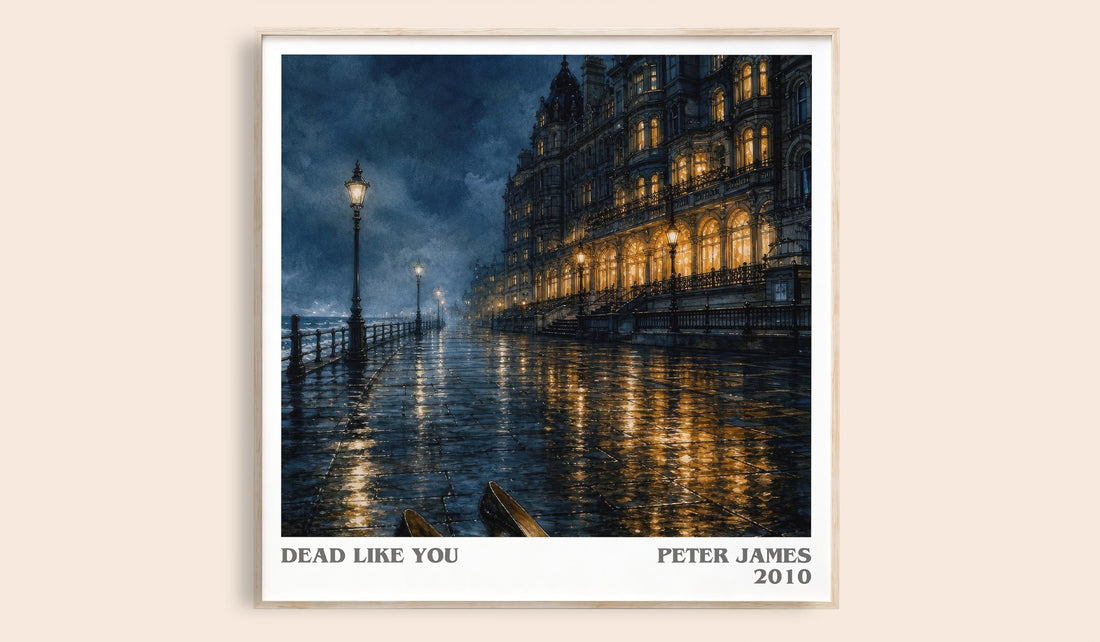 Dead Like You literary book poster by Peter James – framed literary art print