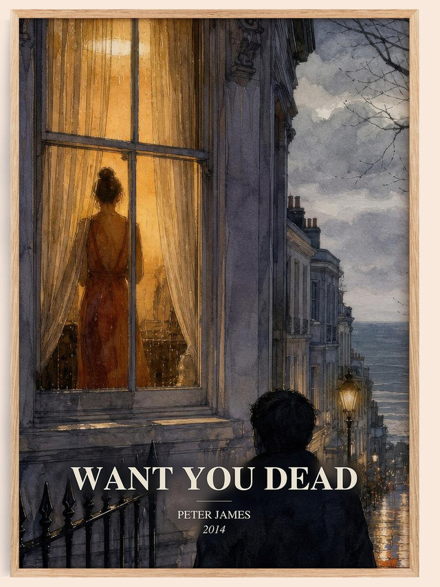 Want You Dead Book Watercolour Illustration by Peter James