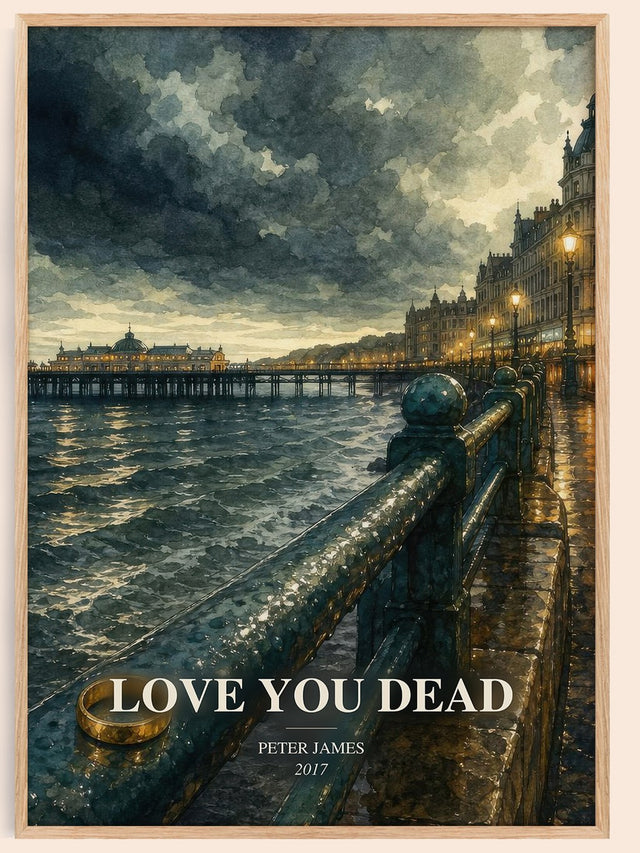 Love You Dead Book Watercolour Illustration by Peter James