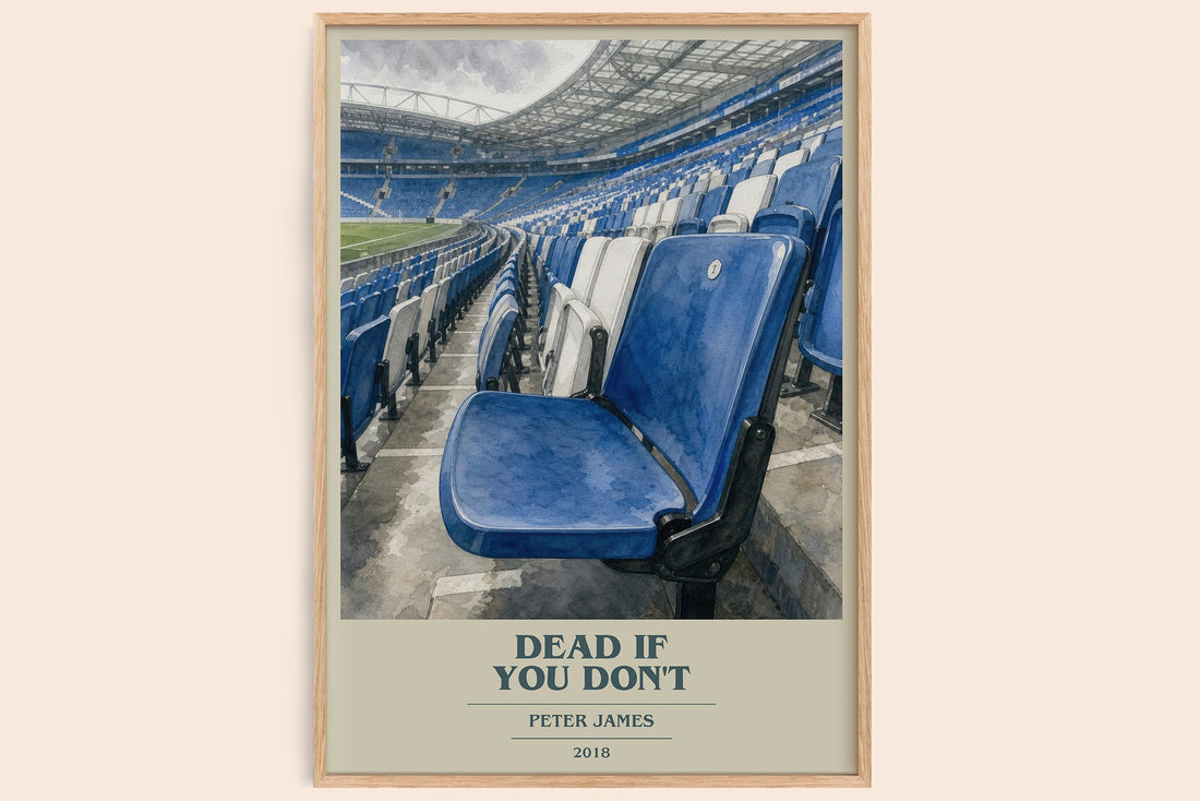 Dead If You Don't book cover book poster by Peter James – framed literary art print