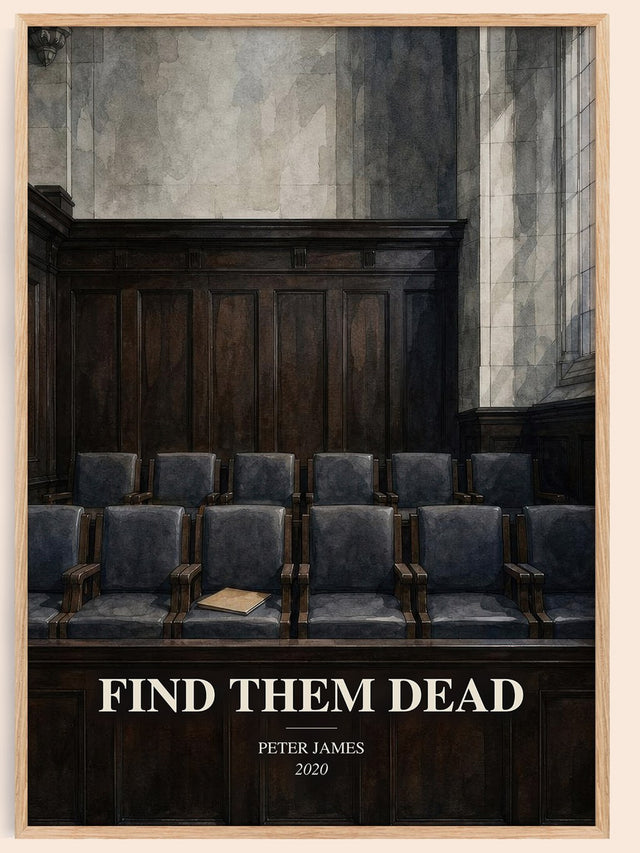 Find Them Dead Book Watercolour Illustration by Peter James
