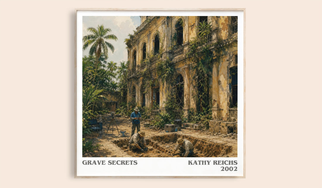 Grave Secrets literary book poster by Kathy Reichs – framed literary art print