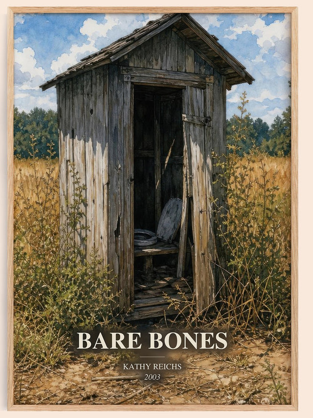 Bare Bones Book Watercolour Illustration by Kathy Reichs