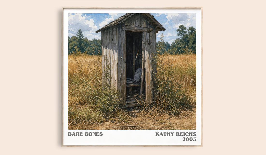 Bare Bones literary book poster by Kathy Reichs – framed literary art print