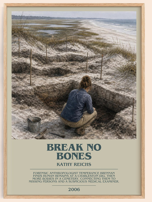 Break No Bones Bookish Wall Art by Kathy Reichs