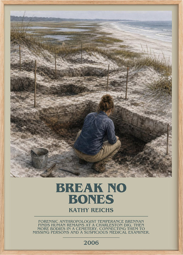 Break No Bones Bookish Wall Art by Kathy Reichs