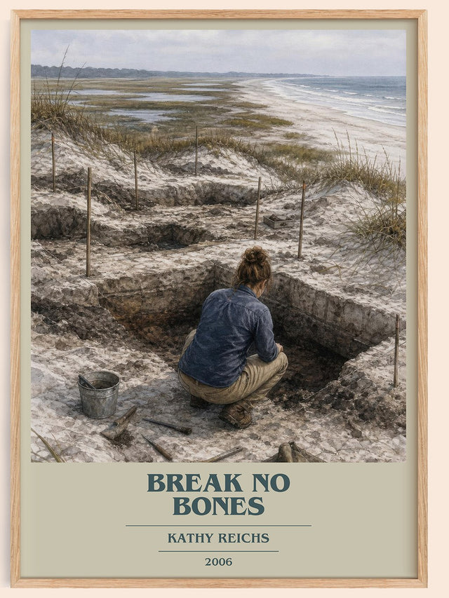 Break No Bones Book Cover Poster by Kathy Reichs