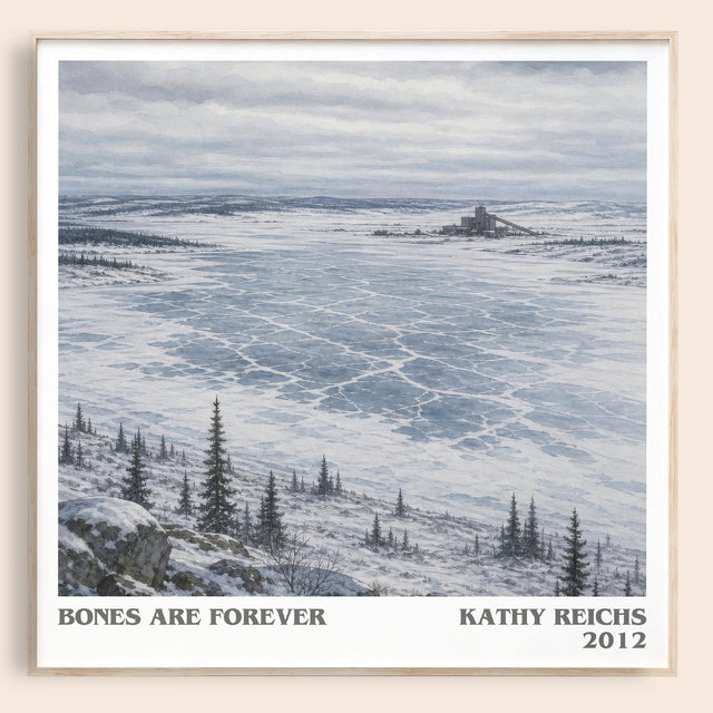 Bones Are Forever Literary Art Print by Kathy Reichs