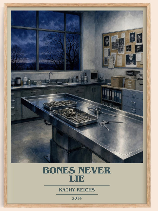 Bones Never Lie Book Cover Poster by Kathy Reichs