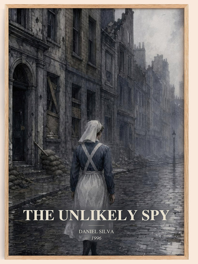The Unlikely Spy Book Watercolour Illustration by Daniel Silva