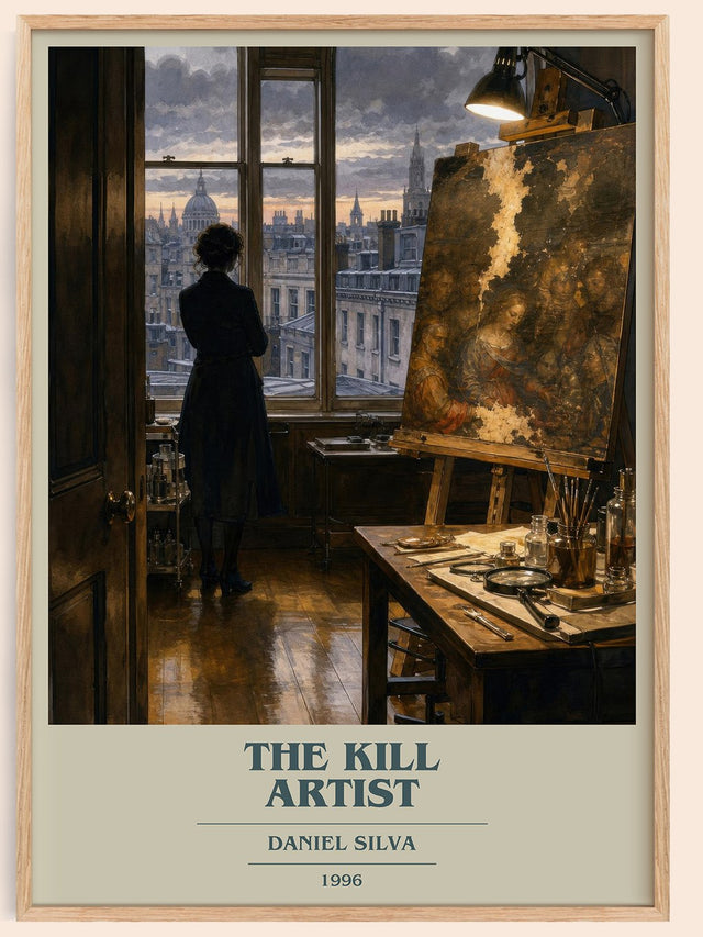 The Kill Artist Book Cover Poster by Daniel Silva