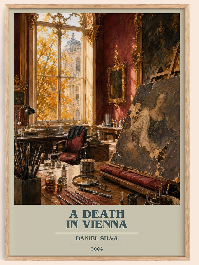 A Death in Vienna Book Cover Poster by Daniel Silva