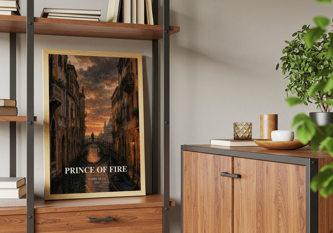 Prince of Fire book watercolour illustration paper finish options – matte satin gloss