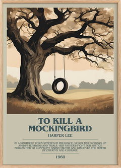 To Kill A Mockingbird Bookish Wall Art by Harper Lee