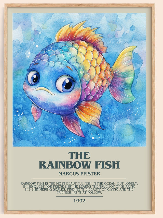 The Rainbow Fish Bookish Wall Art by Marcus Pfister