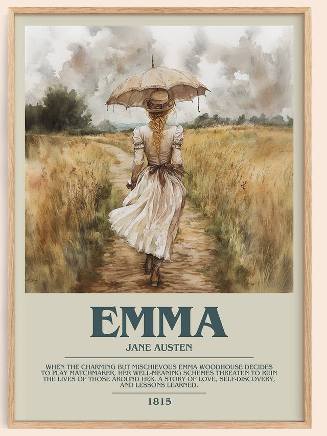 Emma Bookish Wall Art by Jane Austen