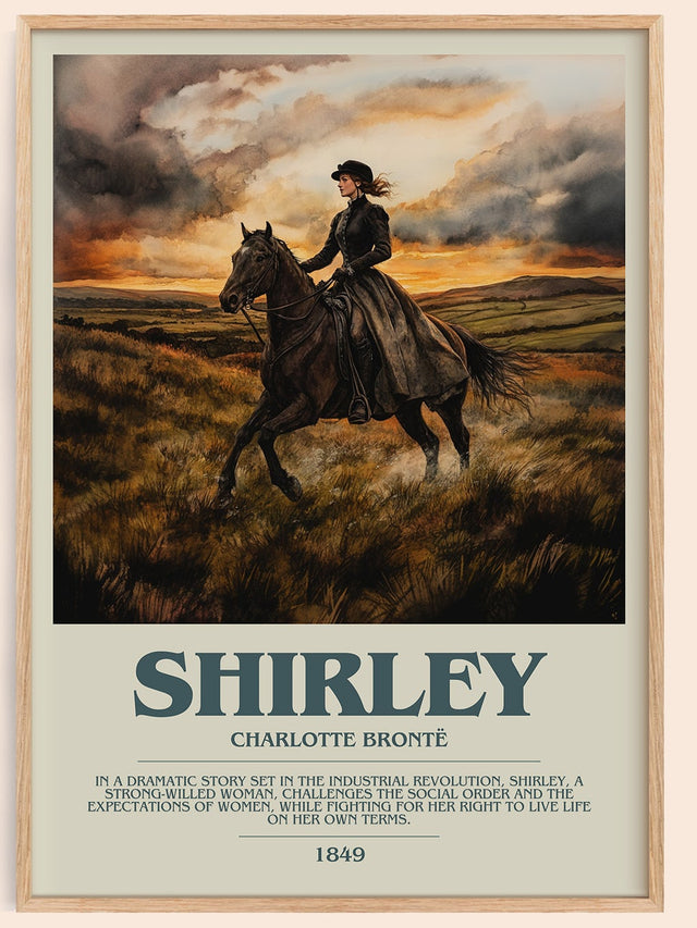 Shirley Bookish Wall Art by Charlotte Brontë