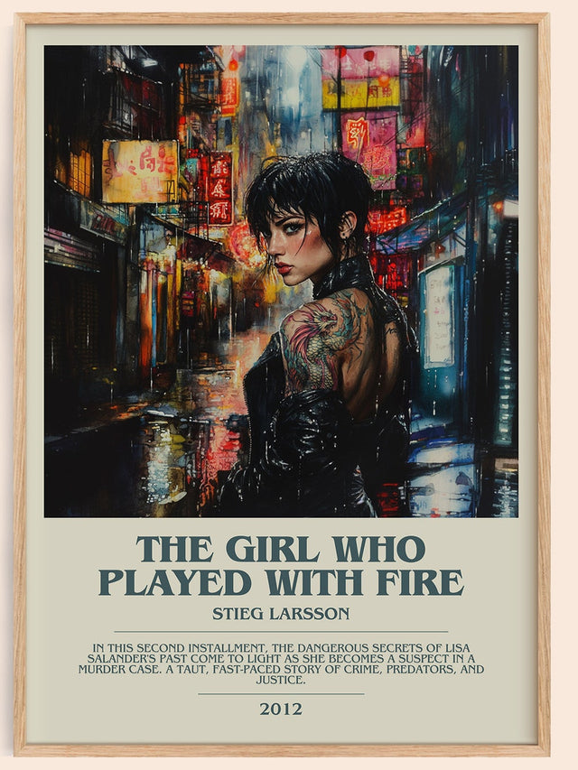 The Girl Who Played with Fire Bookish Wall Art by Stieg Larsson