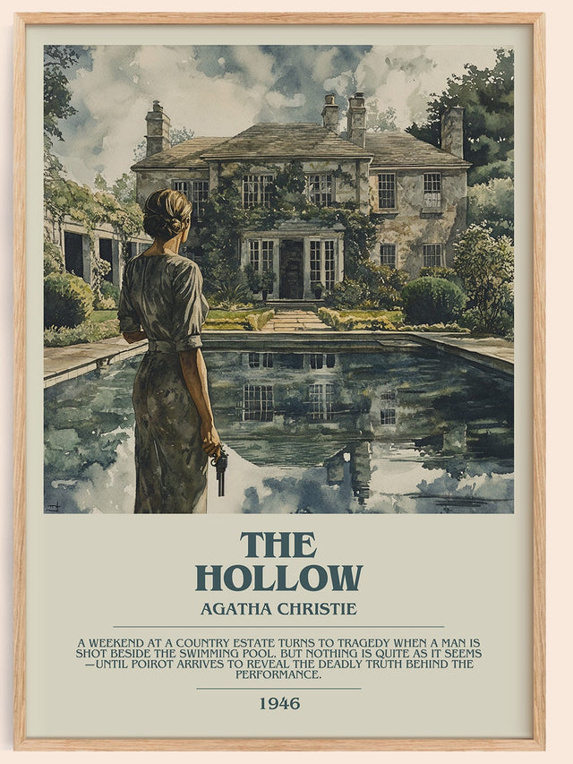 The Hollow Bookish Wall Art by Agatha Christie
