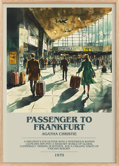 Passenger to Frankfurt Bookish Wall Art by Agatha Christie