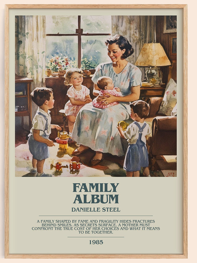 Family Album Bookish Wall Art by Danielle Steel