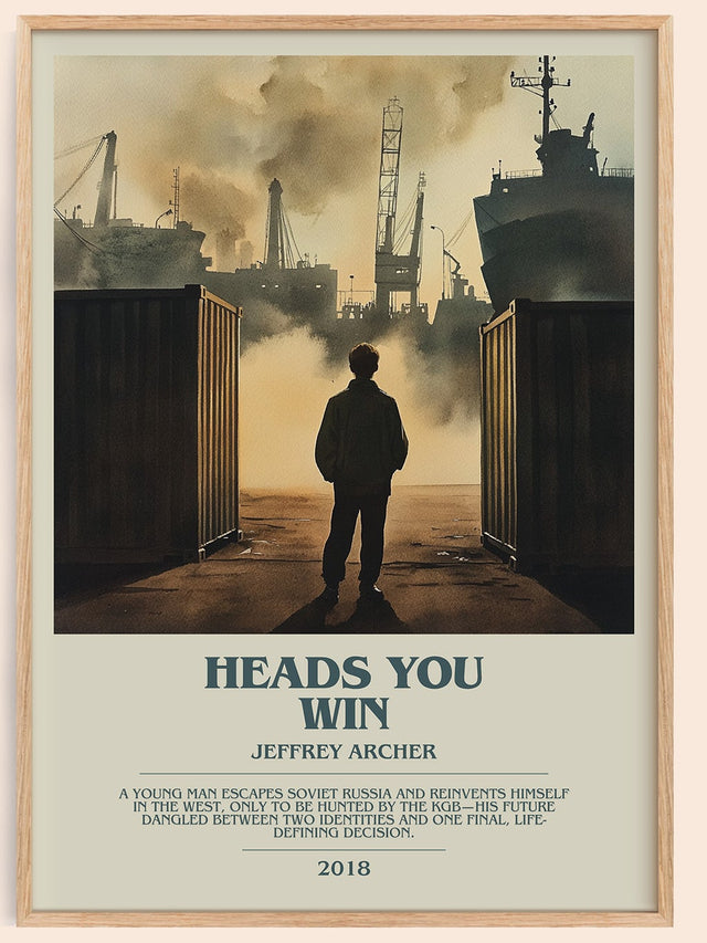 Heads You Win Bookish Wall Art by Jeffrey Archer