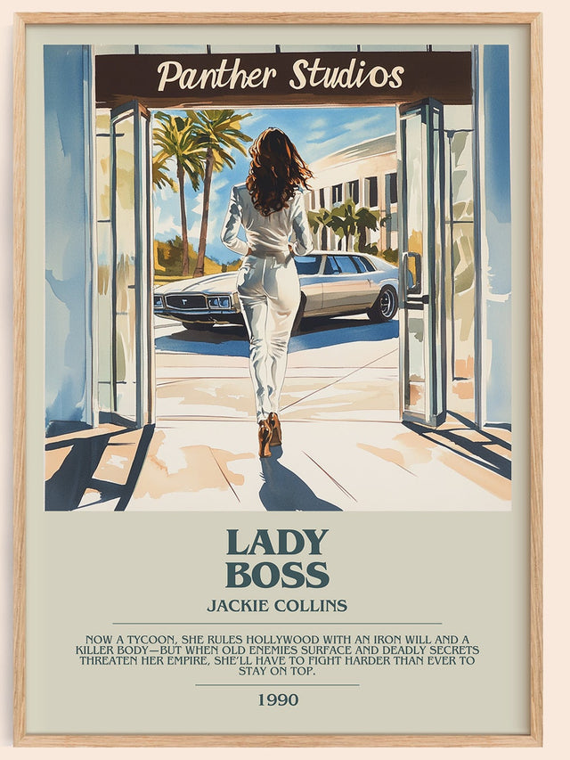 Lady Boss Bookish Wall Art by Jackie Collins