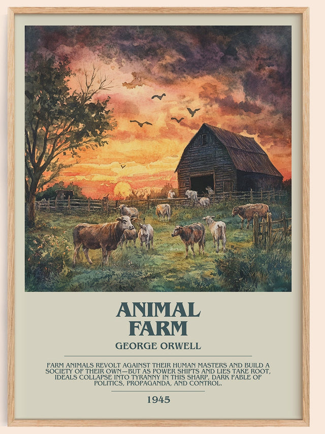 Animal Farm Bookish Wall Art by George Orwell