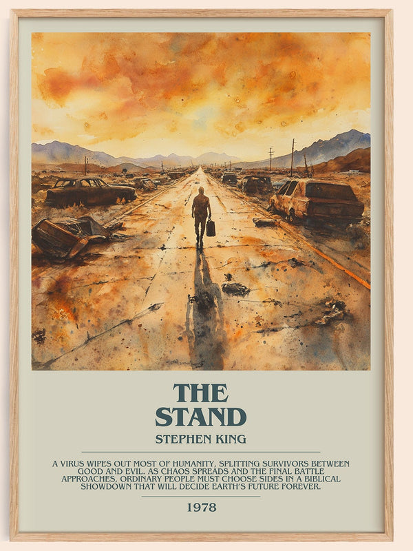 The Stand bookish book poster by Stephen King – framed literary art print