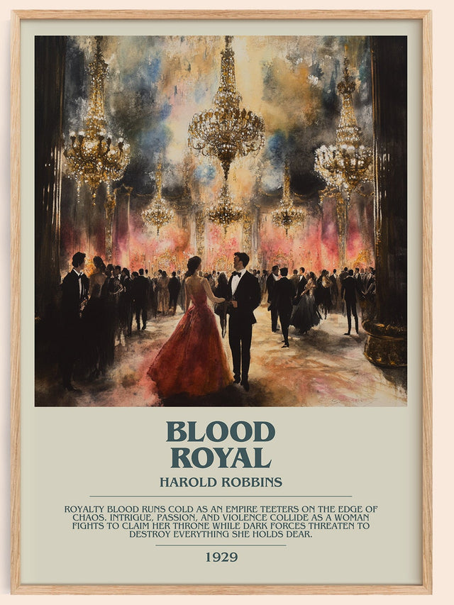 Blood Royal Bookish Wall Art by Harold Robbins