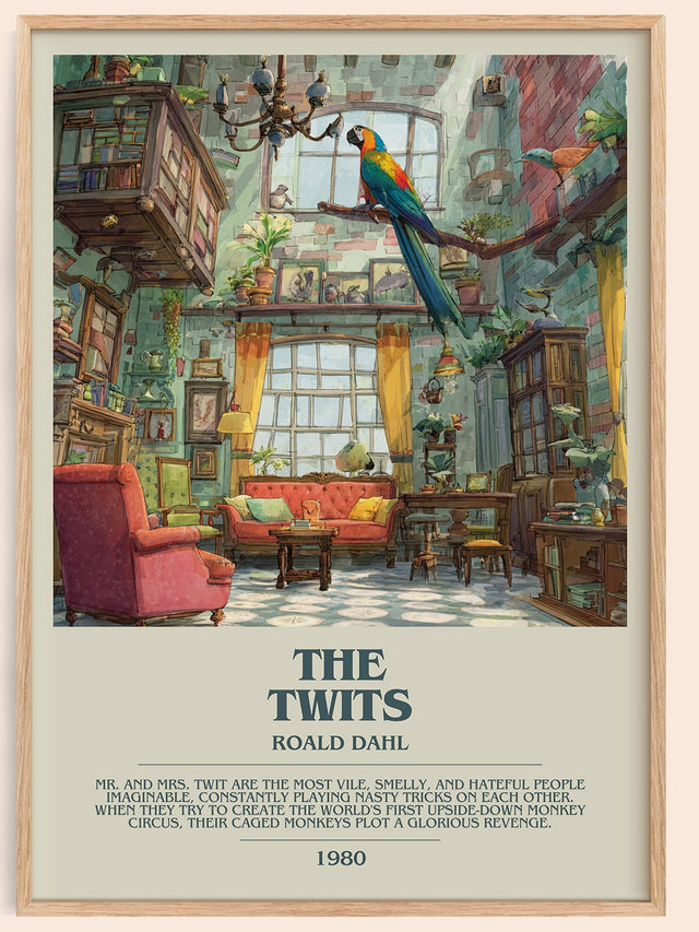 The Twits Bookish Wall Art by Roald Dahl